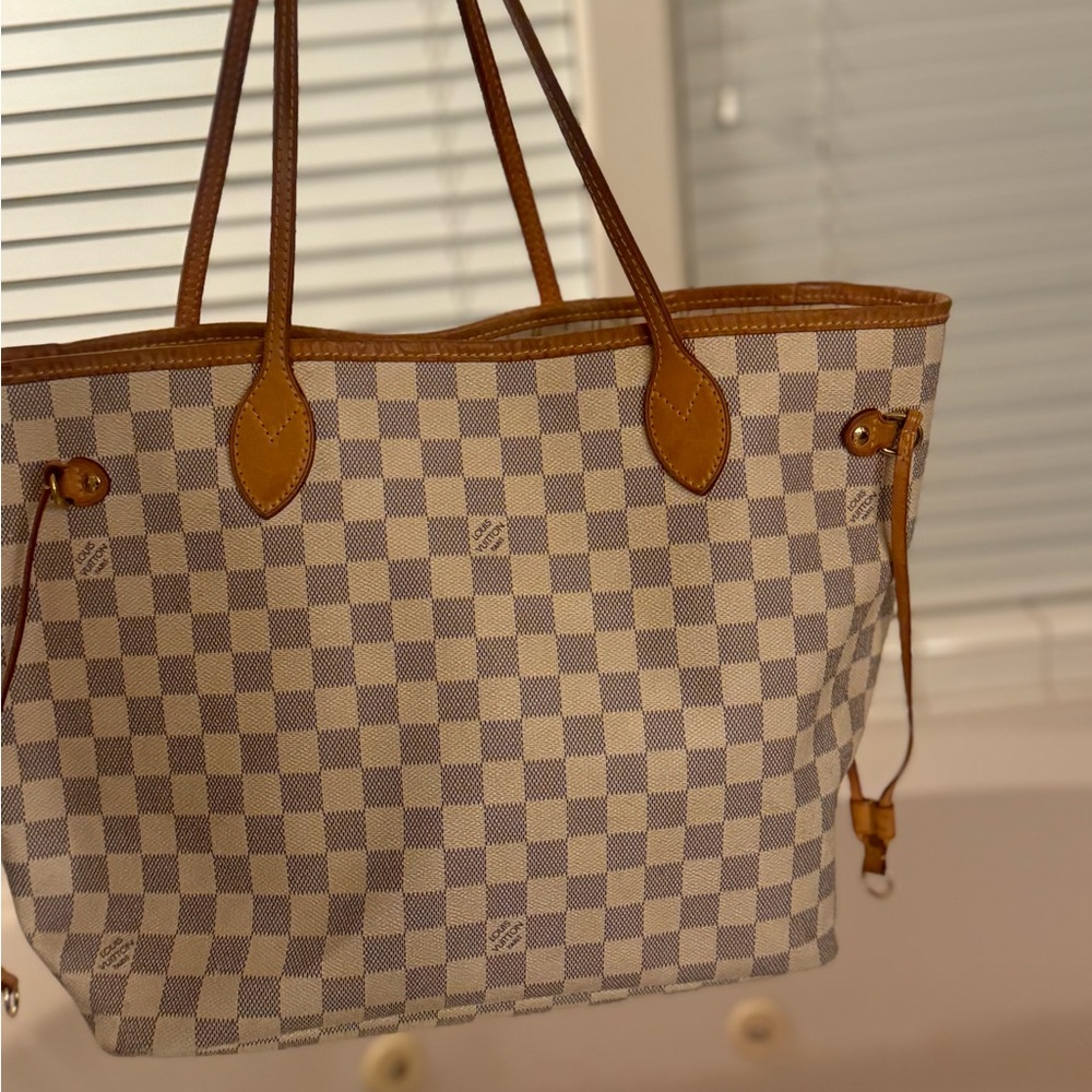 Louis Vuitton neverfull  Tote Damier MM? Light Gray and Cream - Picture 3 of 11